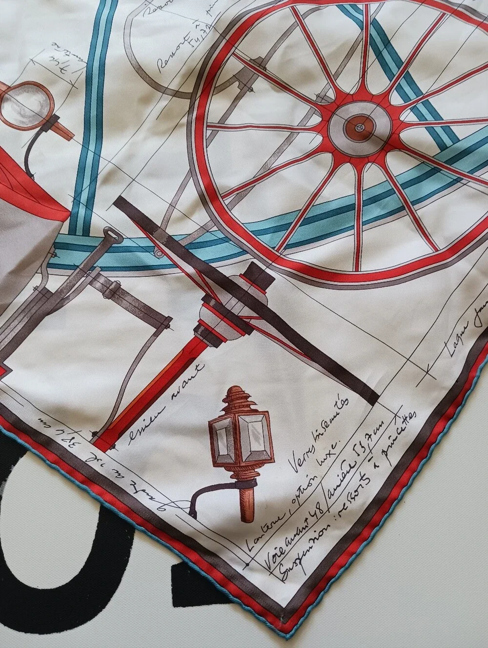 Hermes Project Voture 90 Silk Scarf 35" - Picture 14 of 15